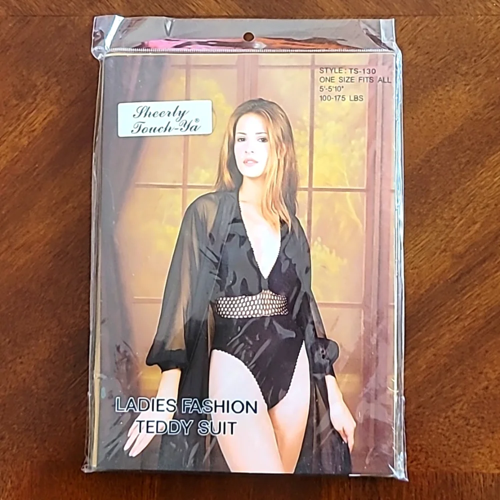 Sheerly Touch Ya (original) Ladies Teddy Suit Style RN81977 New